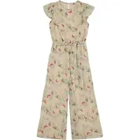 We fashion Overall lichtgeel / groen / lavendel / framboos