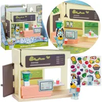 Sarcia.eu Bluey FIGUURENSET Mini-bar met sapjes, figuren voor kinderen, BEWEEGBARE ELEMENTEN 3+