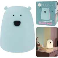 Sarcia.eu Mary's Siliconen LED-nachtlampje beer, batterijgevoede lamp voor kinderkamer, warm RGB-licht