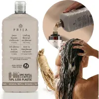 Sarcia.eu PRIJA 2in1 Haarshampoo, douchegel met ginseng, reserve, aanvulling, VEGAN 1 L