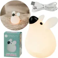 Sarcia.eu Mary's Siliconen LED-nachtlampje Muis, slaaplampje voor de kinderkamer, USB-verstelbare verlichting
