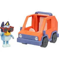 Sarcia.eu Bluey Set met 4WD autofiguren, figuren voor kinderen, beweegbare onderdelen 3+