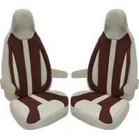 BREMER SITZBEZÜGE Premium Camper stoelhoezen voor Adria WPL413 in Beige/Bruin (2 losse stoelen)