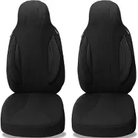 BREMER SITZBEZÜGE Autostoelhoezen voor Opel Agila BJ 2008-14 – Stoelhoezen voor bestuurder en passagier in Zwart