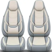 BREMER SITZBEZÜGE Premium Camper stoelhoezen voor Carthago c-tourer T H3 in Grijs/Beige (2 losse stoelen)