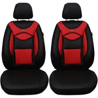 BREMER SITZBEZÜGE Autostoelhoezen voor BMW 2er Bj 2013-21 – Stoelhoezen voor bestuurder en passagier in Zwart/Rood