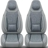BREMER SITZBEZÜGE Autostoelhoezen voor Lexus LS Bj 2007-18 – Stoelhoezen voor bestuurder en passagier in Grijs