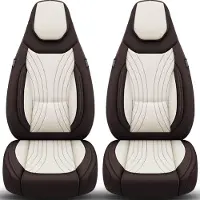 BREMER SITZBEZÜGE Premium Camper stoelhoezen voor Carado C10 in Braun/Beige (2 losse stoelen)