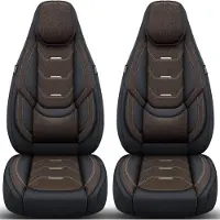 BREMER SITZBEZÜGE Autostoelhoezen voor Skoda Octavia Bj 1996-10 – Stoelhoezen voor bestuurder en passagier in Zwart/Bruin
