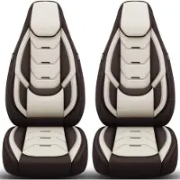 BREMER SITZBEZÜGE Premium Camper stoelhoezen voor Laika Kosmo / Kreos H10 in Bruin/Beige (2 losse stoelen)