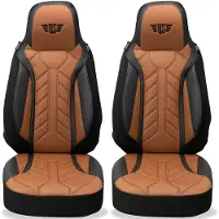 BREMER SITZBEZÜGE Autostoelhoezen voor Opel Antara Bj 2006-15 – Stoelhoezen voor bestuurder en passagier in Zwart/Chocoladebruin