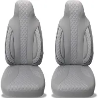 BREMER SITZBEZÜGE Autostoelhoezen voor Seat Altea BJ 2004-15 – Stoelhoezen voor bestuurder en passagier in Grijs