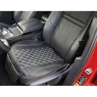 BREMER SITZBEZÜGE 1. Zitkussen voor Audi SQ5 8R, zwart met witte stiksels (OT408)