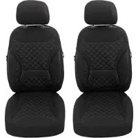 BREMER SITZBEZÜGE Autostoelhoezen voor BMW X5 BJ 2010-13 – Stoelhoezen voor bestuurder en passagier in Zwart