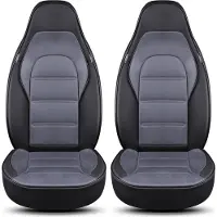 BREMER SITZBEZÜGE Premium Camper stoelhoezen voor Roller Team Kronos TI LT2 in Zwart/Grijs (2 losse stoelen)