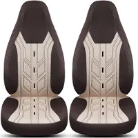 BREMER SITZBEZÜGE Premium Camper stoelhoezen voor Roller Team Kronos TI BC10 in Bruin/Beige (2 losse stoelen)