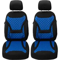 BREMER SITZBEZÜGE Schonbezüge Sitzbezüge für Mercedes 190 Bj 1982-93 in Schwarz/Blau ZM6