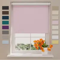 Coulisse Rolgordijn Easy Verduisterend - Pink - 150 x 190 cm