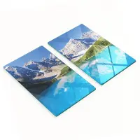 Tulip Decoratieve glazen snij- en serveerplanken Morena Lake 2x30x52 cm