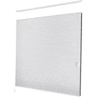 Dutchblinds - Plisségordijnen - verduisterend - Wit - 115 x 250 cm - Raamdecoratie op maat