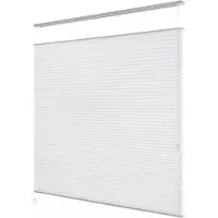 Dutchblinds - Plisségordijnen - lichtdoorlatend - Wit - 115 x 250 cm - Raamdecoratie op maat