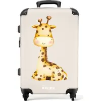 NoBoringSuitcases.com - Baby koffer giraf - Reiskoffer groot - 20 kg bagage