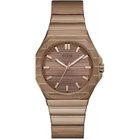 GUESS Analoog horloge 'JAQ' bruin