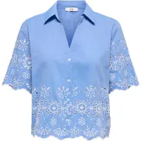 JDY Blouse 'JDYMARINA' blauw / wit