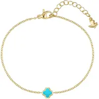 Glanzstücke Armband turquoise / goud