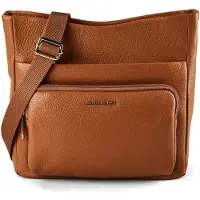 Mandarina Duck Schoudertas 'Mellow' lichtbruin