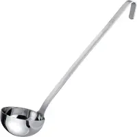 Westmark Pro soeplepel – Kleine roestvrijstalen soeplepel voor de professionele keuken – Soeplepel voor sauzen, dressings enz. – Zilver, Ø 10 cm, 250 ml