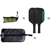 Sporti France Outdoor Wood Pickleballset