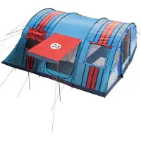 Skandika tunneltent Gotland voor 6 personen - Grote familietent in racing design, vastgenaaide tentvloer, waterdicht, 5000 mm waterkolom, slaapcabine met scheidingswand, muskietennetten | Kampeertent