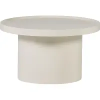 Woood Veluna Bijzettafel 70 CM - Hout - Hoogglans Zand - 40x70x70