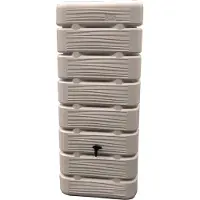 Homesaver Delta 320L regenton – Taupe – Muurtank – Inclusief kraan & vulautomaat – Ruimtebesparend