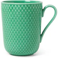 Lyngby Porcelæn - Rhombe Color Mok met Handvat - 33 cl - Groen