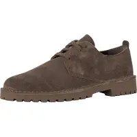 Clarks Clarksvoor mannen. 26178198 Desert Rock Lo Mole kaki leren schoenen (43), Leer, Plat, Veters, Casual, Groen