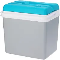 Excellent houseware koelbox - 24 L - kunststof - grijs - 36 x 27 x 40 cm