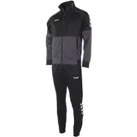 Hummel Authentic Polyesterpak Kinderen - Zwart / Antraciet | Maat: 116
