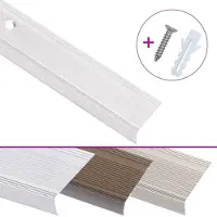 vidaXL Trapneuzen L-vormig 15 st 90 cm aluminium zilverkleurig
