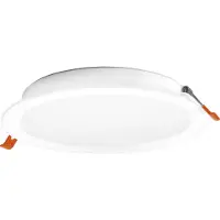 Osram Essential LED inbouwspot, 220mm, 18W, wit, inbouwspot met warmwit licht (3000K), inbouwspot met PP-behuizing, IP20