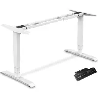 Sotech CAVO Tafelonderstel TG1-120 wit elektrisch in hoogte verstelbaar 595-1245 mm breedteverstelling 1080-1800 mm draagvermogen 120 kg