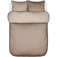 Marc O'Polo Dekbedovertrek Erla Earth Taupe Percal-260 x 200 / 220 cm | Extra Breed