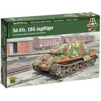 Wittmax Modelbouwpakket Militaire voertuigen - 15770 Sd.Kfz. 186 Jagdtiger Tank Plastic - 1:56 - Modelbouw