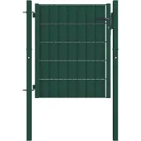 vidaXL Hekpoort PVC en staal 100x81 cm Groen