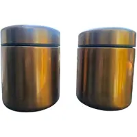 Koor thermo thermische voedselcontainer - voorraad pot - vershoudpot - vershoudbak - warm/koud- stainless steel - 100% lek proof - koperkleur