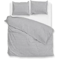 Zohome Zo Home Dekbedovertrek Katoen Stricia di Lino - dove grey 200x200/220cm