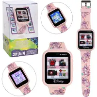 Sarcia.eu DISNEY Angel en Stitch Roze multifunctioneel horloge voor kinderen, smartwatch, interactief horloge