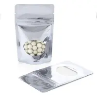Packlinq Stazakken Zilver met ovaal Venster 8x5x13cm 28 gram