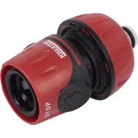 Kreator KRTGR6004 Slangstuk ø19mm (3/4") | Snelkoppeling voor tuinslang aan kraan met waterstop
